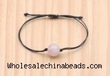 CGB9991 Fashion 12mm rose quartz adjustable bracelet jewelry