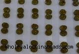 CGC150 8*10mm oval druzy quartz cabochons wholesale