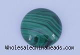 CGC18 10pcs 8mm flat round natural malachite gemstone cabochons