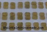 CGC203 10*14mm rectangle druzy quartz cabochons wholesale