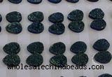 CGC259 13*18mm flat teardrop druzy quartz cabochons wholesale