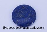CGC50 6*28mm flat round natural lapis lazuli gemstone cabochons