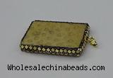 CGP3421 35*60mm - 40*50mm rectangle fossil coral pendants