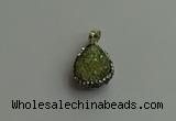 CGP468 15*20mm teardrop crystal glass pendants wholesale