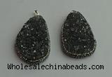 CGP571 30*45mm - 40*50mm freeform crystal glass pendants wholesale