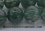 CGQ507 15.5 inches 18mm round imitation green phantom quartz beads