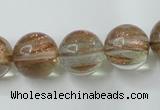 CGQ62 15.5 inches 16mm round gold sand quartz beads wholesale