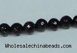 CGS106 15.5 inches 8mm faceted round blue goldstone beads wholesale