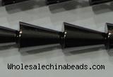 CHE170 15.5 inches 8*12mm cone hematite beads wholesale