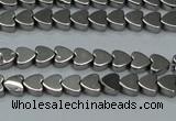 CHE991 15.5 inches 4*4mm heart plated hematite beads wholesale