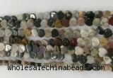 CHG103 15.5 inches 6mm flat heart ocean jasper gemstone beads wholesale