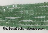 CHG114 15.5 inches 6mm flat heart green aventurine beads wholesale