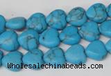 CHG15 15.5 inches 10*10mm heart turquoise gemstone beads wholesale