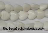 CHG22 15.5 inches 10*10mm heart shell beads wholesale