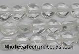CHG92 15.5 inches 10*10mm faceted heart white crystal beads wholesale