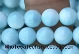CHM301 15.5 inches 6mm round blue hemimorphite gemstone beads