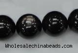 CHS04 15.5 inches 18mm round natural hypersthene gemstone beads