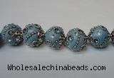 CIB123 19mm round fashion Indonesia jewelry beads wholesale