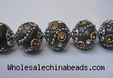 CIB124 19mm round fashion Indonesia jewelry beads wholesale