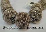 CIB418 30mm round fashion Indonesia jewelry beads wholesale