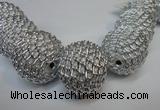 CIB455 30mm round fashion Indonesia jewelry beads wholesale
