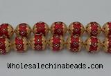 CIB549 22mm round fashion Indonesia jewelry beads wholesale