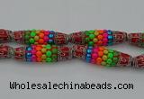 CIB586 16*60mm rice fashion Indonesia jewelry beads wholesale