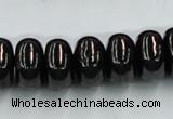 CJB12 16 inches 9*16mm rondelle natural jet gemstone beads wholesale