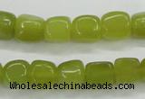 CKA23 15.5 inches 7*10mm nugget Korean jade gemstone beads