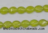 CKA242 15.5 inches 8*10mm oval Korean jade gemstone beads