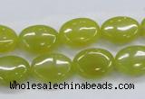 CKA33 15.5 inches 12*16mm oval Korean jade gemstone beads
