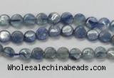 CKC201 15.5 inches 6mm flat round natural kyanite beads wholesale