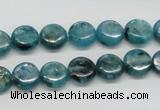 CKC21 16 inches 10mm flat round natural kyanite beads wholesale