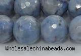 CKC707 15.5 inches 18mm faceted round imitation blue kyanite beads