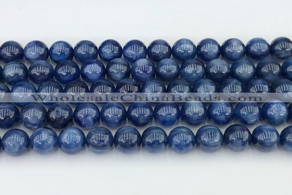 CKC795 15 inches 10mm round blue kyanite beads wholesale