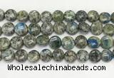 CKJ490 15.5 inches 11mm flat round natural k2 jasper beads