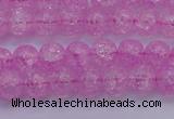 CKQ301 15.5 inches 6mm round dyed crackle quartz beads wholesale