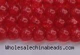 CKQ315 15.5 inches 6mm round dyed crackle quartz beads wholesale