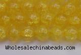 CKQ324 15.5 inches 10mm round dyed crackle quartz beads wholesale