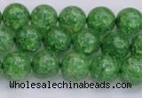 CKQ338 15.5 inches 10mm round dyed crackle quartz beads wholesale