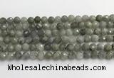 CLB1076 15.5 inches 8mm faceted round labradorite beads