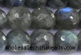 CLB1141 15 inches 8mm faceted round labradorite gemstone beads