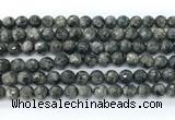CLB1211 15.5 inches 6mm faceted round black labradorite gemstone beads