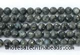 CLB1212 15.5 inches 8mm faceted round black labradorite gemstone beads