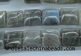 CLB132 15.5 inches 12*12mm square labradorite gemstone beads