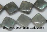 CLB155 15.5 inches 14*14mm diamond labradorite gemstone beads