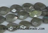 CLB184 15.5 inches 10*14mm faceted flat teardrop labradorite beads