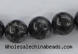 CLB356 15.5 inches 16mm round black labradorite beads wholesale