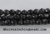 CLB361 15.5 inches 8mm faceted round black labradorite beads wholesale