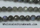 CLB512 15.5 inches 8mm faceted round labradorite gemstone beads